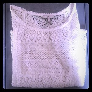 (Joie) Lace, 3 quarter length shirt